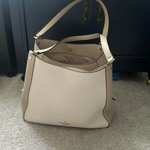 Kate Spade Cream and Tan Tote Bag